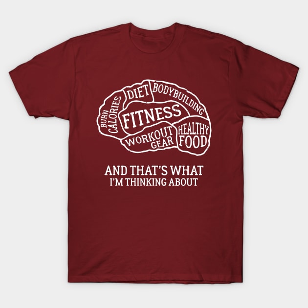 Brain Scan Fitness Healthy Life Motivation Bodybulding T-Shirt by TheBlackCatprints